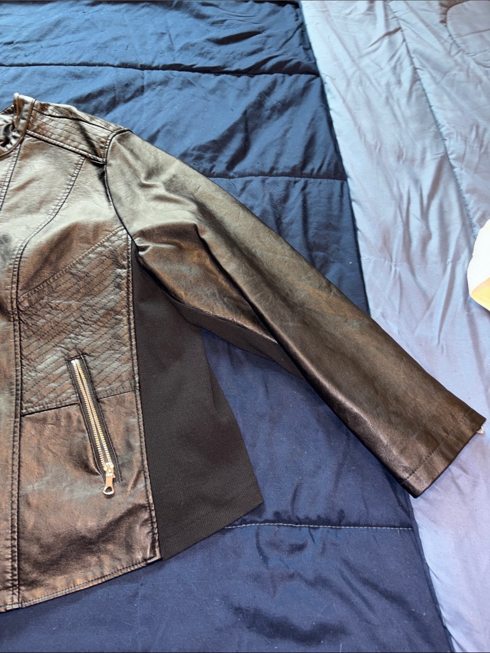 Maurices Black Faux Leather Jacket Plus Size Women’s 2X NEW - Picture 5 of 16